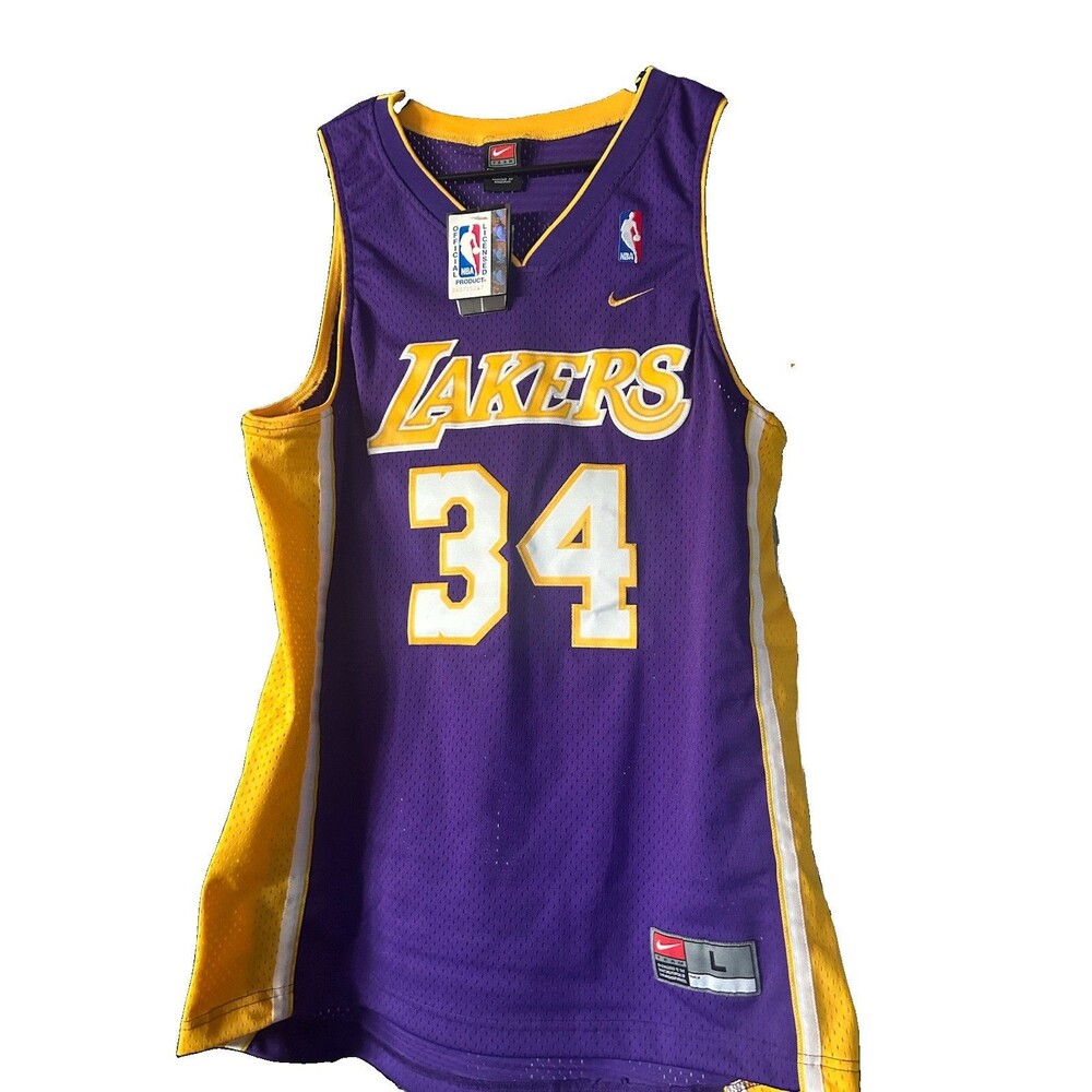 Shaquille O'Neal signed Nike Lakers Jersey Shaq Autographed - 2000’s - Throwback